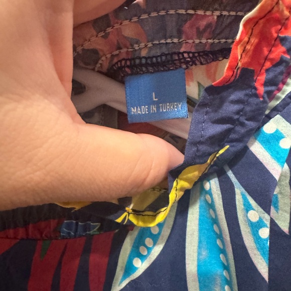 Farm Rio x Anthropologie - Toucan Print Mini w/Tie Waist - Size L - Picture 5 of 9